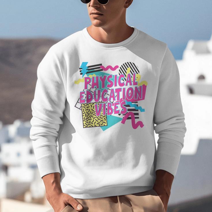 Retro Physical Education Vibes Gym Teacher Phys Ed Teacher Unisex Sweatshirt, funny gift
