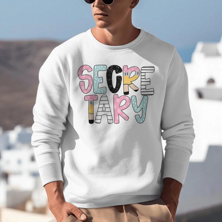 Retro Secretary Back To School Teacher Appreciation Unisex Sweatshirt, funny gift Retro Secretary Back To School Teacher Appreciation Unisex Sweatshirt, funny gift
