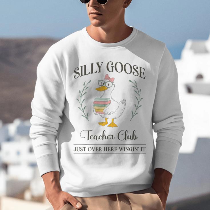 Silly Goose Teacher Club Unisex Sweatshirt, funny gift