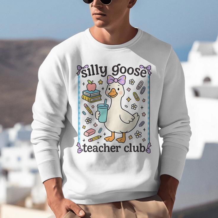 Silly Goose Teacher Club Silly Goose For Teacher Unisex Sweatshirt, funny gift Silly Goose Teacher Club Silly Goose For Teacher Unisex Sweatshirt, funny gift