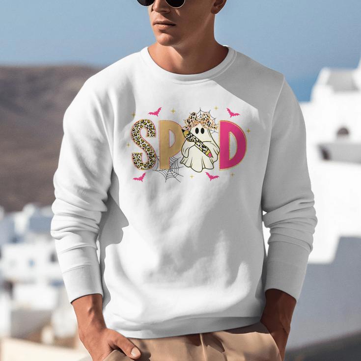 Sped Teacher Halloween Ghost Special Education Preppy Fall Unisex Sweatshirt, funny gift Sped Teacher Halloween Ghost Special Education Preppy Fall Unisex Sweatshirt, funny gift