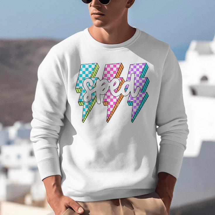 SPED Teacher Squad Lightning Bolt Special Education Unisex Sweatshirt, funny gift SPED Teacher Squad Lightning Bolt Special Education Unisex Sweatshirt, funny gift
