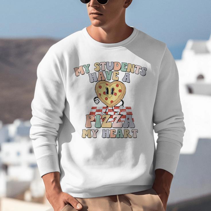 My Students Have A Pizza-My-Heart Valentines Day Teacher Unisex Sweatshirt, funny gift