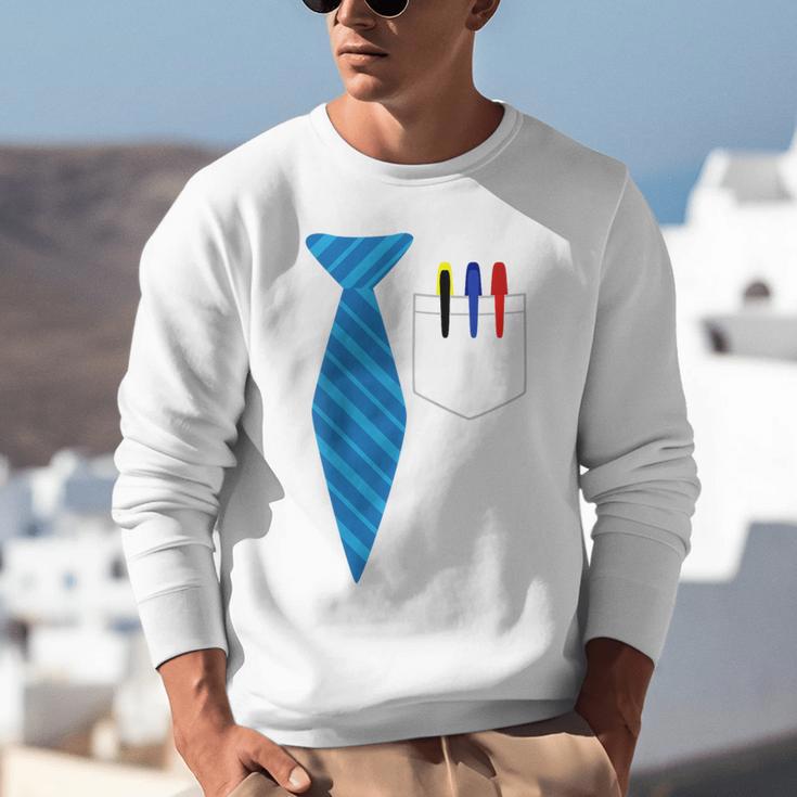 Teacher Tie & Pocket Protector Costume School Unisex Sweatshirt, funny gift Teacher Tie & Pocket Protector Costume School Unisex Sweatshirt, funny gift