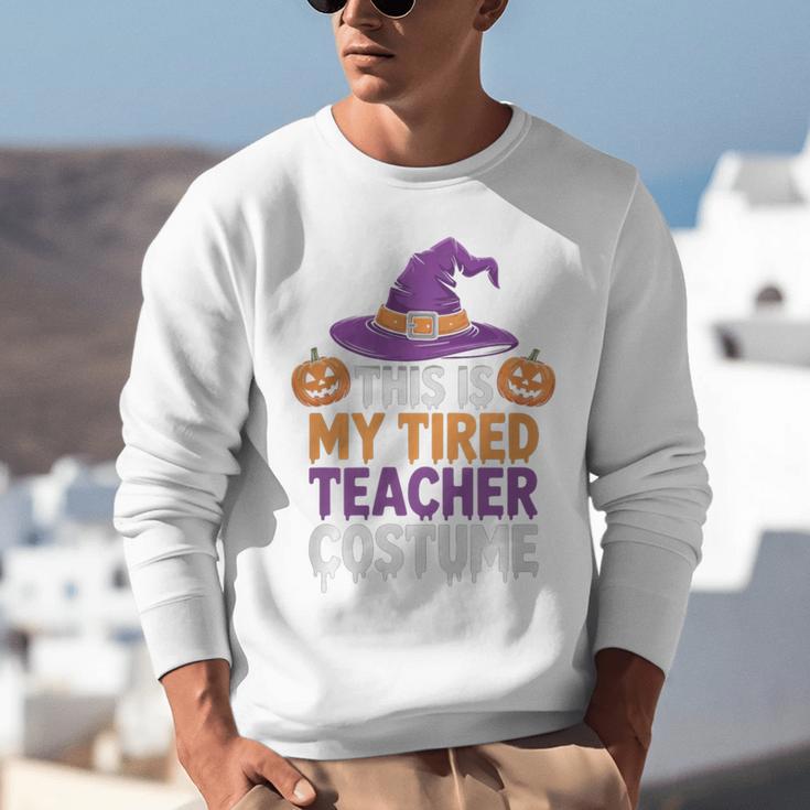 This Is My Tired Teacher Costume Halloween Premium Tri-Blend Unisex Sweatshirt, funny gift This Is My Tired Teacher Costume Halloween Premium Tri-Blend Unisex Sweatshirt, funny gift
