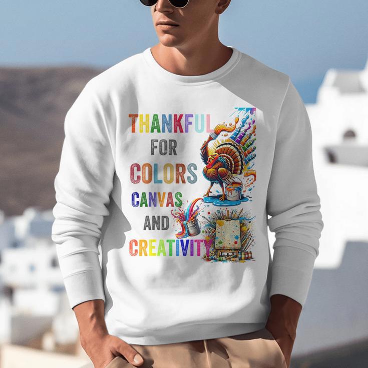 Turkey Thanksgiving Art Teacher Costume Tee For Artists Unisex Sweatshirt, funny gift