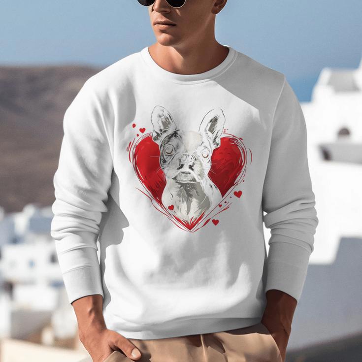 Valentine's Day Boston Terrier Dog Unisex Sweatshirt, funny gift