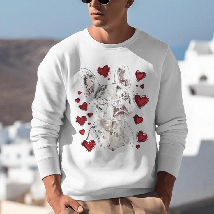 Valentine's Day Boston Terrier Unisex Sweatshirt, funny gift