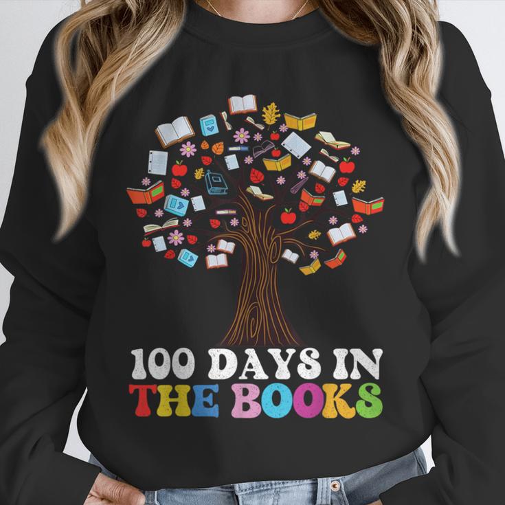 100 Days In The Books Reading Teacher 100th Day Of School Unisex Sweatshirt, novelty gifts, funny gifts