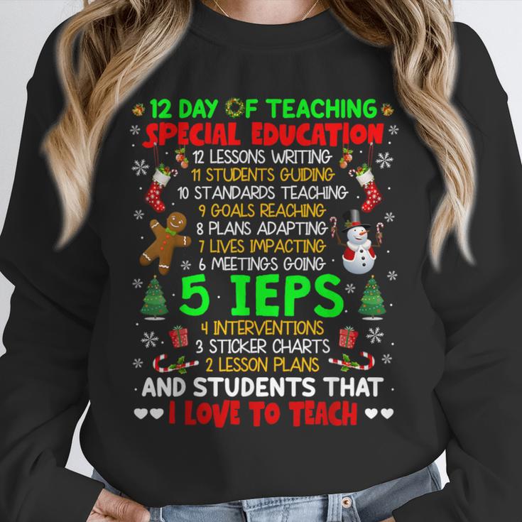 12 Days Of Teaching Special Education IEPS SPED Teacher Xmas Unisex Sweatshirt, novelty gifts, funny gifts 12 Days Of Teaching Special Education IEPS SPED Teacher Xmas Unisex Sweatshirt, novelty gifts, funny gifts