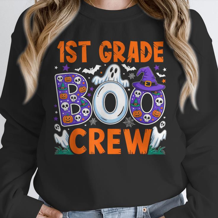 1st Grade Boo Crew First Grade Teacher Kids Happy Halloween Unisex Sweatshirt, novelty gifts, funny gifts 1st Grade Boo Crew First Grade Teacher Kids Happy Halloween Unisex Sweatshirt, novelty gifts, funny gifts