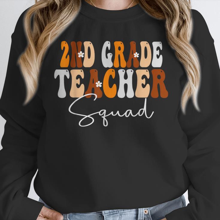 2nd Grade Teacher Squad Cute Women Groovy Fall Autumn Lovers Unisex Sweatshirt, novelty gifts, funny gifts 2nd Grade Teacher Squad Cute Women Groovy Fall Autumn Lovers Unisex Sweatshirt, novelty gifts, funny gifts