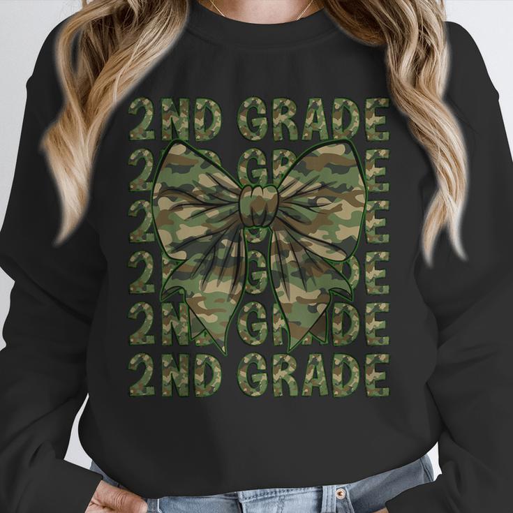 2nd Grade Teacher Student Camo Bow Back To School Unisex Sweatshirt, novelty gifts, funny gifts 2nd Grade Teacher Student Camo Bow Back To School Unisex Sweatshirt, novelty gifts, funny gifts