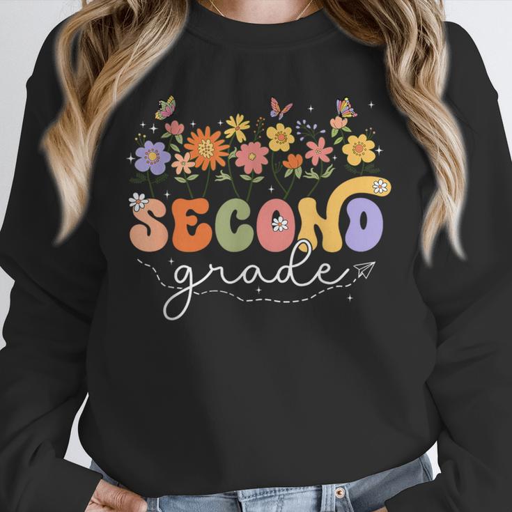 2nd Second Grade Teacher Wildflower Back To School Floral Unisex Sweatshirt, novelty gifts, funny gifts 2nd Second Grade Teacher Wildflower Back To School Floral Unisex Sweatshirt, novelty gifts, funny gifts