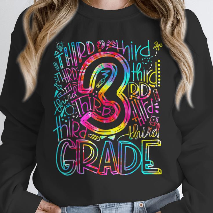 3rd Grade Typography Team Third Grade Teacher Back To School Unisex Sweatshirt, novelty gifts, funny gifts