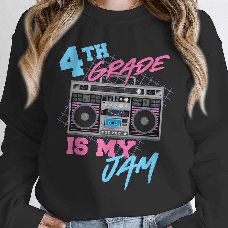 4th Grade Is My Jam Vintage 80s Boombox Teacher Student Unisex Sweatshirt, novelty gifts, funny gifts 4th Grade Is My Jam Vintage 80s Boombox Teacher Student Unisex Sweatshirt, novelty gifts, funny gifts