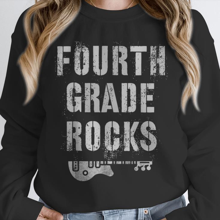 4th GRADE Rocks Teacher Rockstars I Teach Ready To Rock Unisex Sweatshirt, novelty gifts, funny gifts 4th GRADE Rocks Teacher Rockstars I Teach Ready To Rock Unisex Sweatshirt, novelty gifts, funny gifts