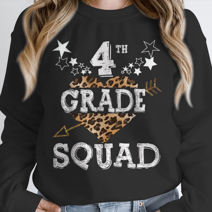 4th Grade Squad Star Team Leopard Teacher Crew Student Men Women Girls Kids Unisex Sweatshirt, novelty gifts, funny gifts 4th Grade Squad Star Team Leopard Teacher Crew Student Men Women Girls Kids Unisex Sweatshirt, novelty gifts, funny gifts