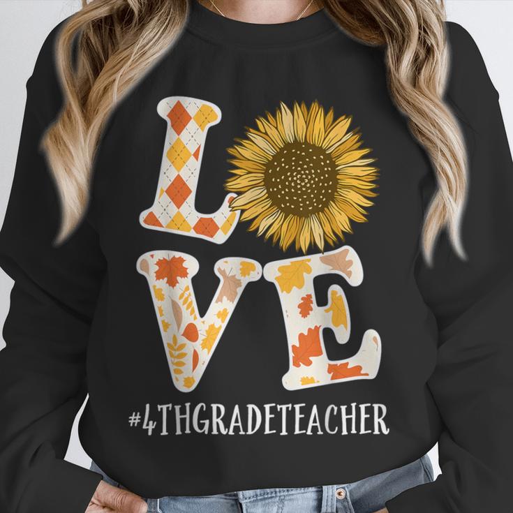 4th Grade Teacher Love Autumn Fall Sunflower Appreciation Unisex Sweatshirt, novelty gifts, funny gifts 4th Grade Teacher Love Autumn Fall Sunflower Appreciation Unisex Sweatshirt, novelty gifts, funny gifts