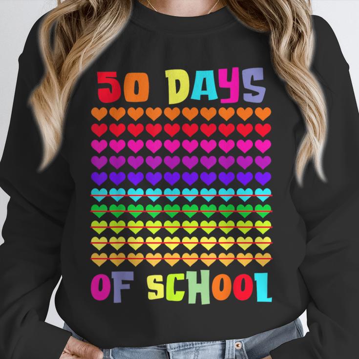 50 Days Of School Hearts Teacher Happy 50th Day Of School Unisex Sweatshirt, novelty gifts, funny gifts 50 Days Of School Hearts Teacher Happy 50th Day Of School Unisex Sweatshirt, novelty gifts, funny gifts