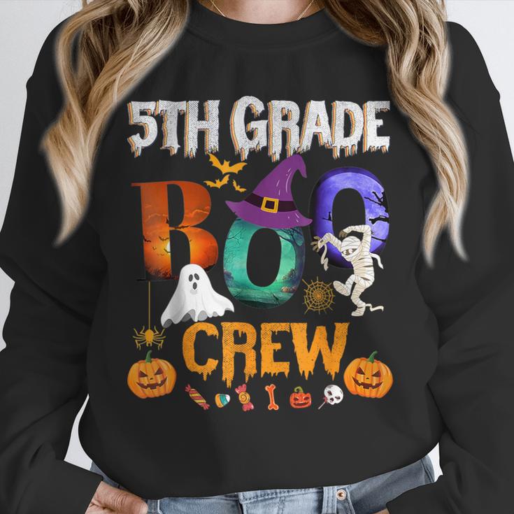 5th Grade Boo Crew Teacher Student Halloween Costume For Men Women Kids Unisex Sweatshirt, novelty gifts, funny gifts