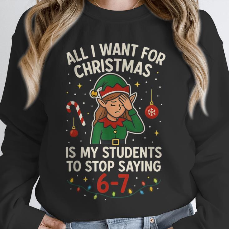6-7 Students Saying 67 Xmas Six Seven Teacher Christmas Unisex Sweatshirt, novelty gifts, funny gifts 6-7 Students Saying 67 Xmas Six Seven Teacher Christmas Unisex Sweatshirt, novelty gifts, funny gifts