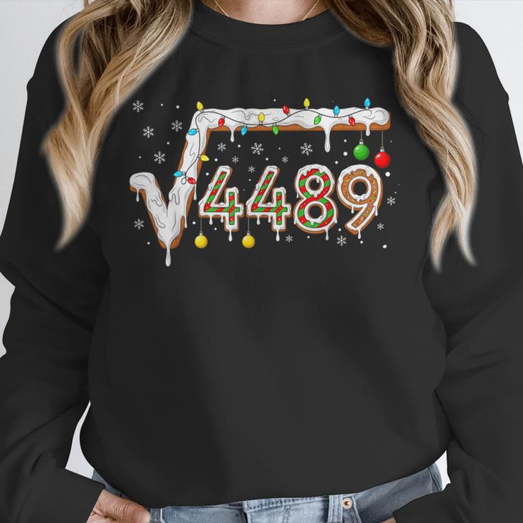 67 Meme Square Root 4489 Slang Math Teacher Christmas Unisex Sweatshirt, novelty gifts, funny gifts
