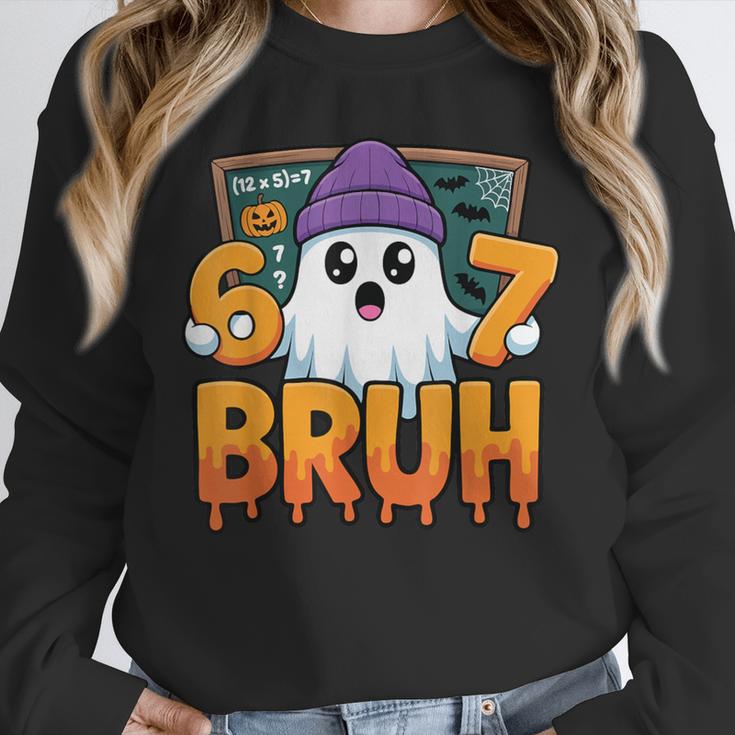 67 Teacher Ghost Six Seven Meme Math Equation Bruh Halloween Unisex Sweatshirt, novelty gifts, funny gifts