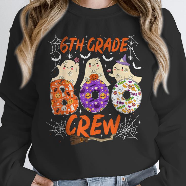 6th Grade Boo Crew Sixth Grade Halloween Teacher Kid Unisex Sweatshirt, novelty gifts, funny gifts