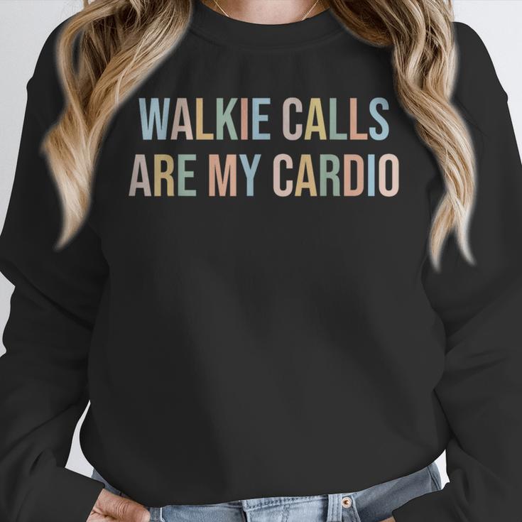 ABA SPED Teacher Coping Skills Walkie Calls Are My Cardio Unisex Sweatshirt, novelty gifts, funny gifts ABA SPED Teacher Coping Skills Walkie Calls Are My Cardio Unisex Sweatshirt, novelty gifts, funny gifts