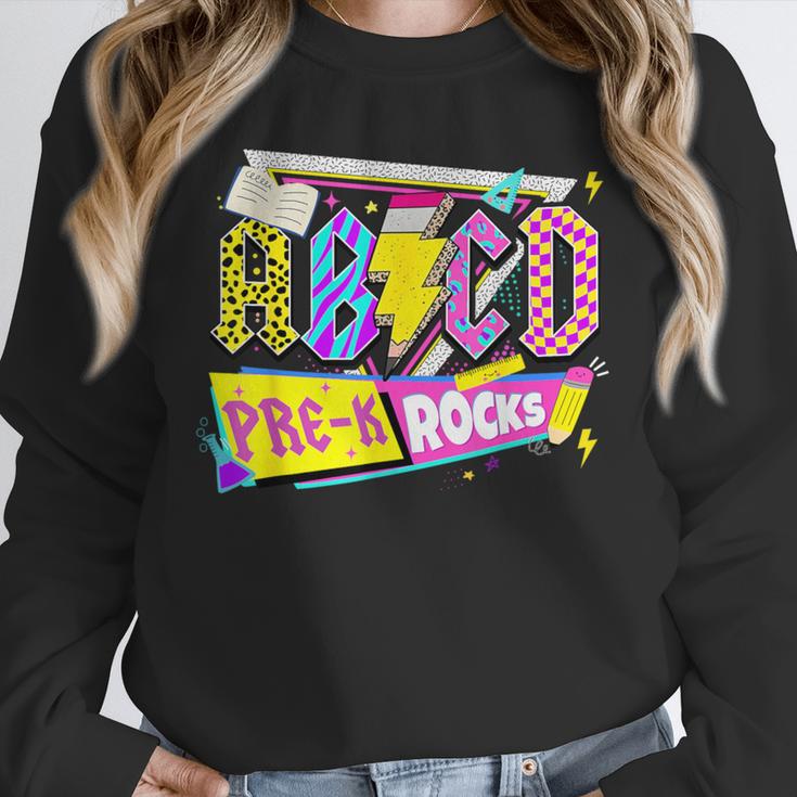 ABCD Pre-K Rocks Back To School PreK Kindergarten Teacher Unisex Sweatshirt, novelty gifts, funny gifts ABCD Pre-K Rocks Back To School PreK Kindergarten Teacher Unisex Sweatshirt, novelty gifts, funny gifts