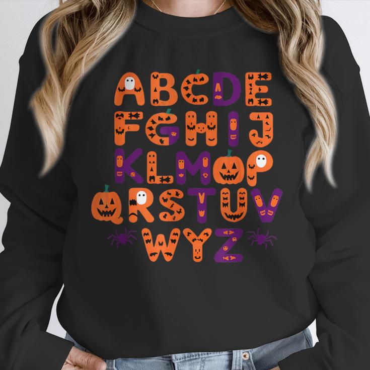 ABCs Learning Kindergarten Teacher Halloween Alphabet Unisex Sweatshirt, novelty gifts, funny gifts ABCs Learning Kindergarten Teacher Halloween Alphabet Unisex Sweatshirt, novelty gifts, funny gifts