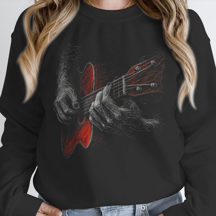Acoustic Guitar Player Shirt Vintage Music Teacher Guitarist Unisex Sweatshirt, novelty gifts, funny gifts