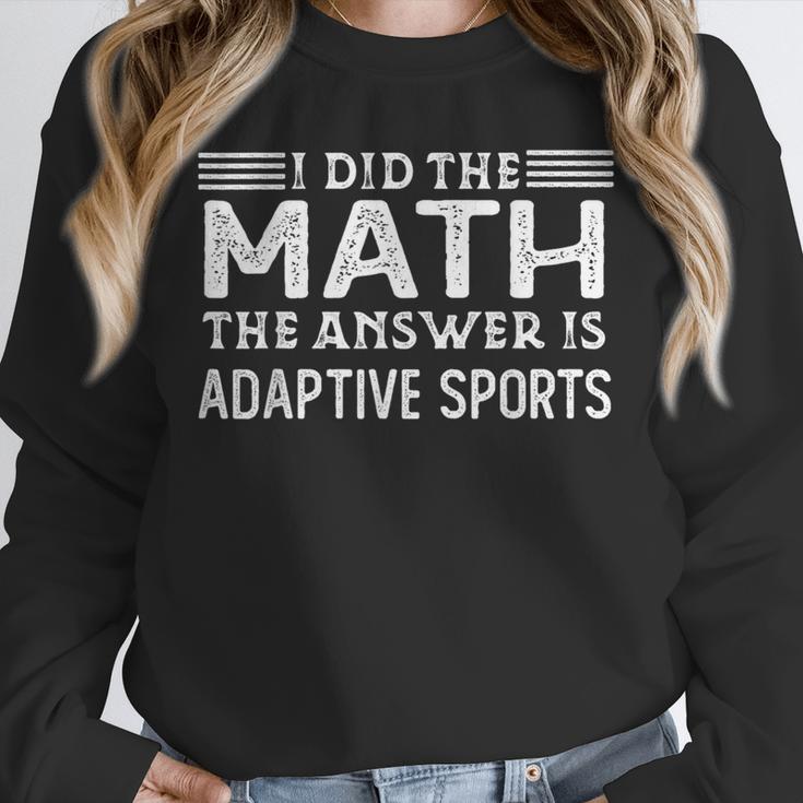 The Answer Is Adaptive Sports Math Teacher Student Men Women Kids Unisex Sweatshirt, novelty gifts, funny gifts The Answer Is Adaptive Sports Math Teacher Student Men Women Kids Unisex Sweatshirt, novelty gifts, funny gifts