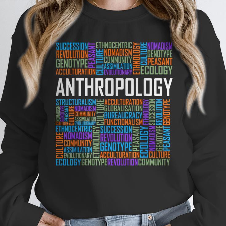 Anthropology Words Anthropologist Teacher Unisex Sweatshirt, novelty gifts, funny gifts