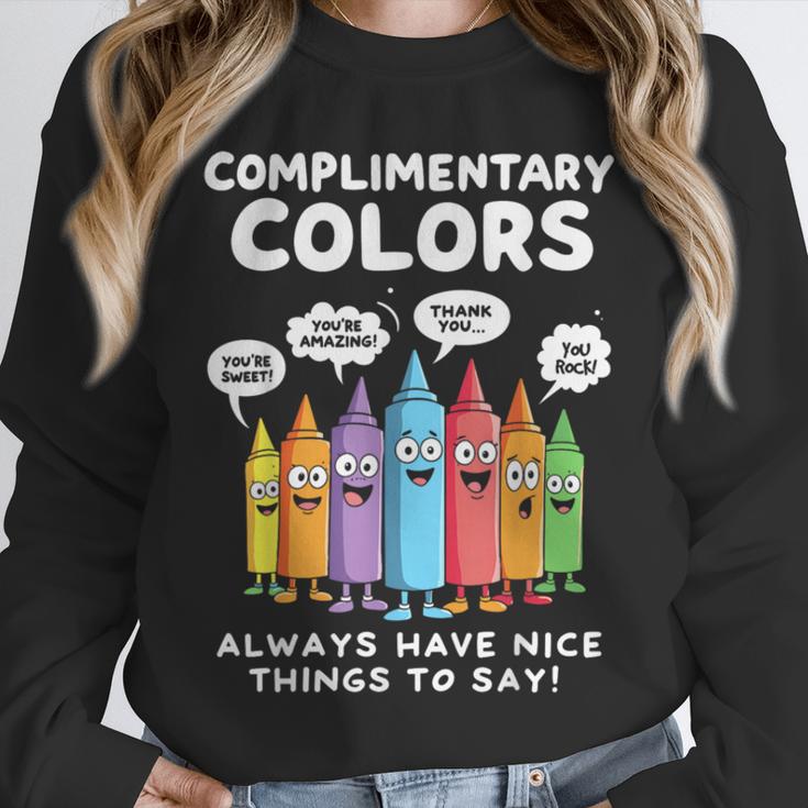Art Teacher COMPLIMENTARY Colors Always Have Things To Say Unisex Sweatshirt, novelty gifts, funny gifts Art Teacher COMPLIMENTARY Colors Always Have Things To Say Unisex Sweatshirt, novelty gifts, funny gifts