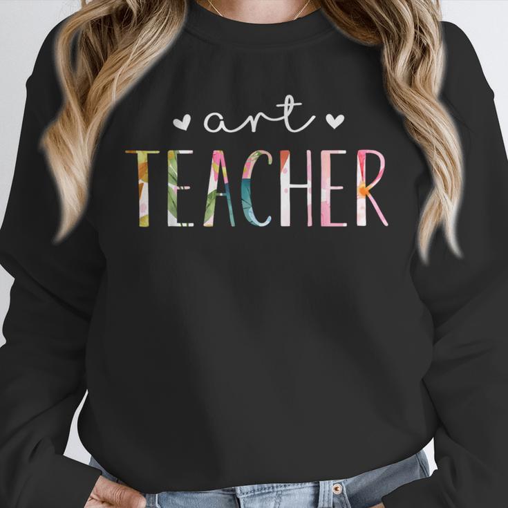 Art Teacher Cute Floral Unisex Sweatshirt, novelty gifts, funny gifts Art Teacher Cute Floral Unisex Sweatshirt, novelty gifts, funny gifts