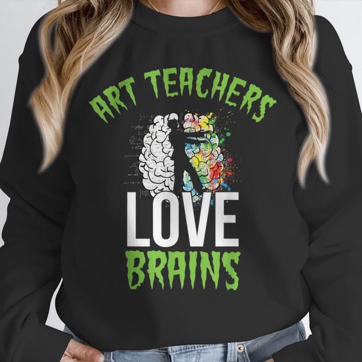 Art Teachers Love Brains Shirt Halloween Zombie Teaching Tee Men Women Kids Unisex Sweatshirt, novelty gifts, funny gifts Art Teachers Love Brains Shirt Halloween Zombie Teaching Tee Men Women Kids Unisex Sweatshirt, novelty gifts, funny gifts