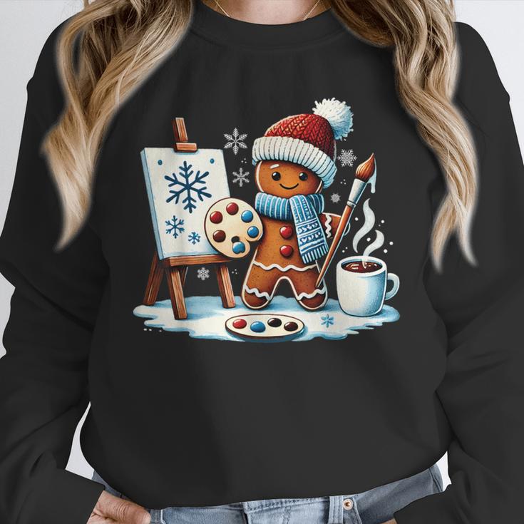 Artist Gingerbread Painter Art Teacher Student Christmas Unisex Sweatshirt, novelty gifts, funny gifts Artist Gingerbread Painter Art Teacher Student Christmas Unisex Sweatshirt, novelty gifts, funny gifts