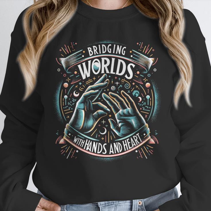 ASL Interpreter Deaf ASL Teacher American Sign Language Unisex Sweatshirt, novelty gifts, funny gifts ASL Interpreter Deaf ASL Teacher American Sign Language Unisex Sweatshirt, novelty gifts, funny gifts