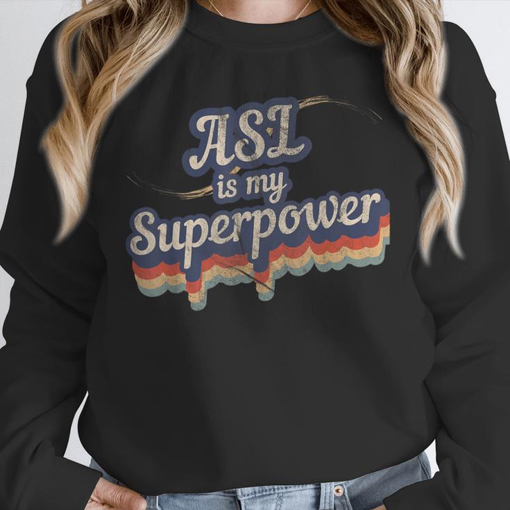 ASL Is My Superpower ASL Teacher Shirt T-Shirt Unisex Sweatshirt, novelty gifts, funny gifts ASL Is My Superpower ASL Teacher Shirt T-Shirt Unisex Sweatshirt, novelty gifts, funny gifts