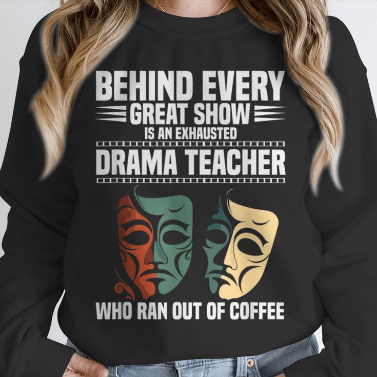 Theatre Teacher Drama Lover Theatre Mask Drama Teacher Unisex Sweatshirt, novelty gifts, funny gifts
