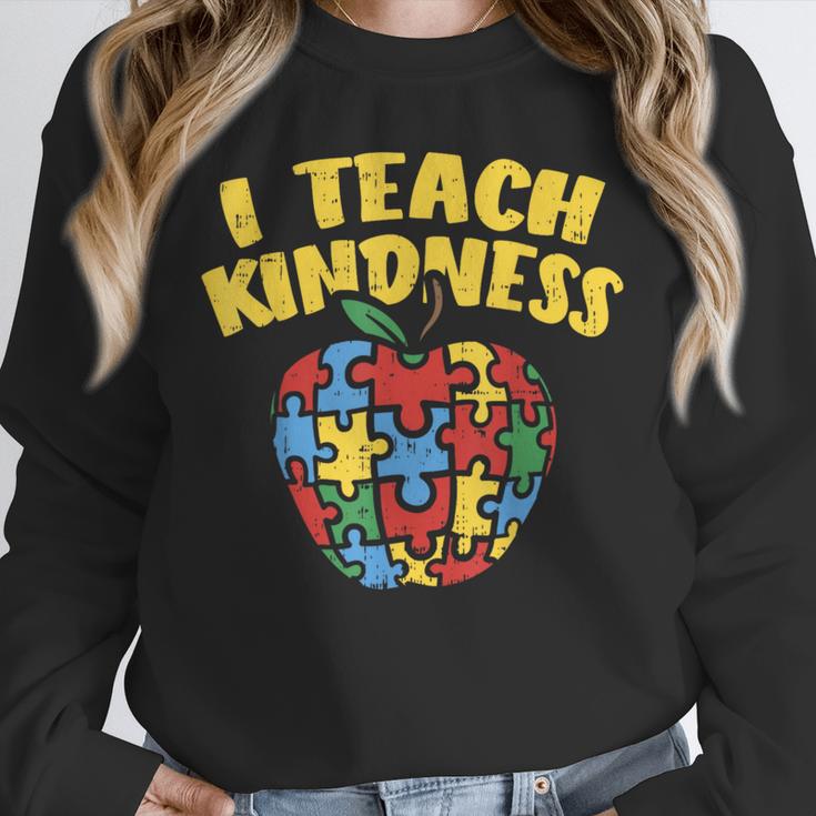 Autism Teacher Shirt I Teach Kindness Apple Puzzle Awareness Unisex Sweatshirt, novelty gifts, funny gifts Autism Teacher Shirt I Teach Kindness Apple Puzzle Awareness Unisex Sweatshirt, novelty gifts, funny gifts