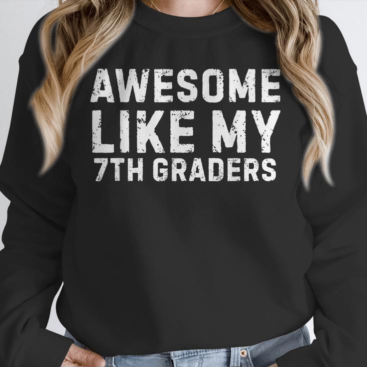Awesome Like My 7th Grader Seventh Grade Teacher Unisex Sweatshirt, novelty gifts, funny gifts Awesome Like My 7th Grader Seventh Grade Teacher Unisex Sweatshirt, novelty gifts, funny gifts