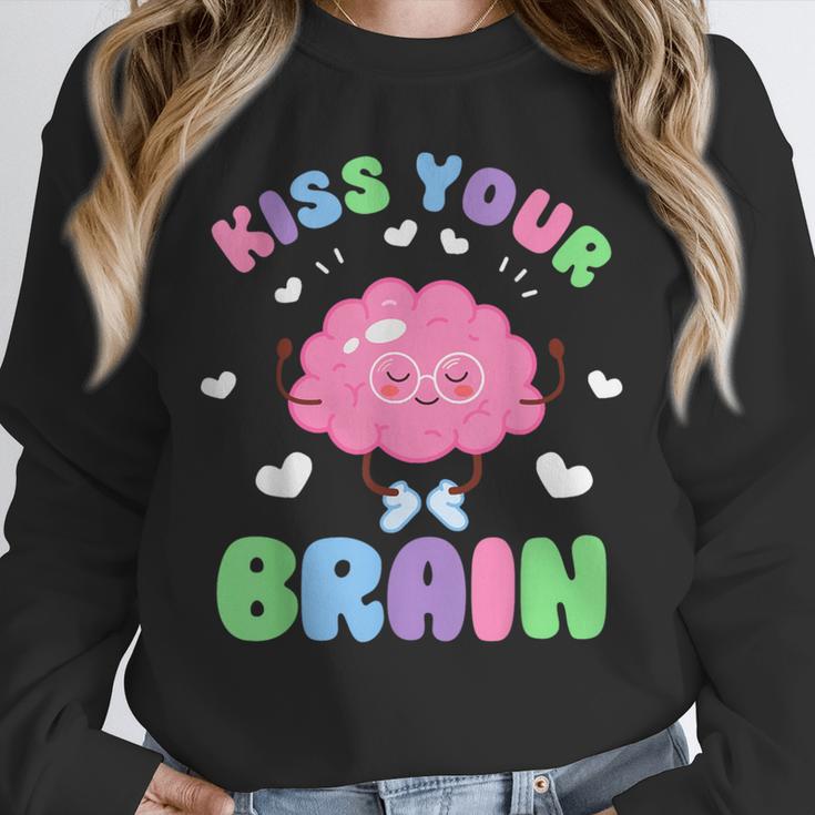 Back To School Kiss Your Brain Cute Teacher Appreciation Unisex Sweatshirt, novelty gifts, funny gifts Back To School Kiss Your Brain Cute Teacher Appreciation Unisex Sweatshirt, novelty gifts, funny gifts