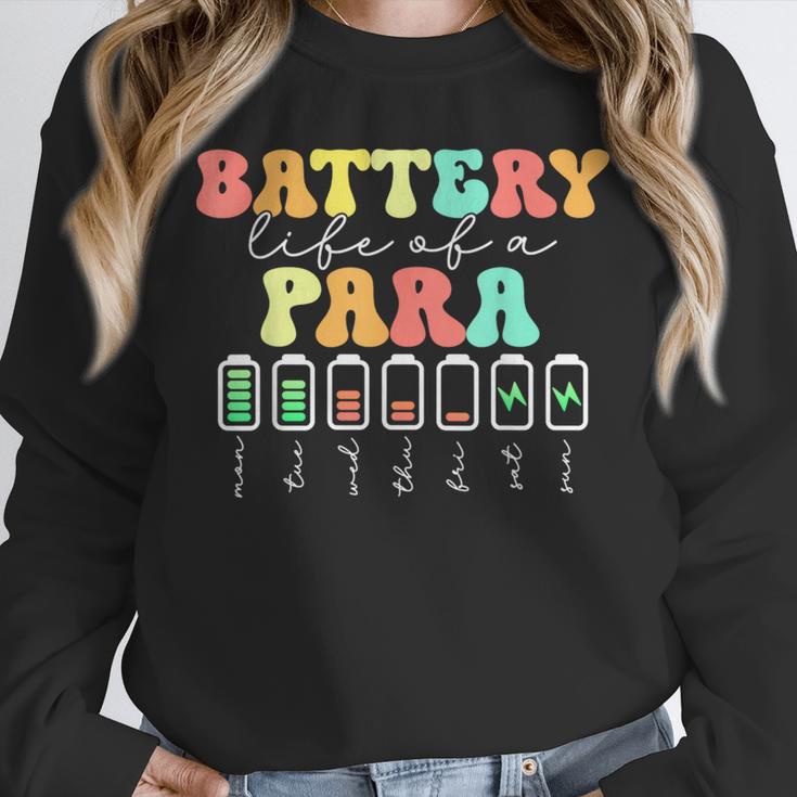 Battery Life Of A Para SPED Parapro Teacher Squad Unisex Sweatshirt, novelty gifts, funny gifts