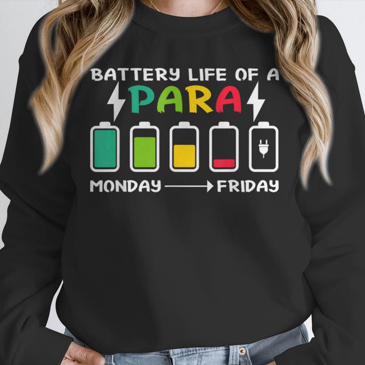 Battery Life Of a Paraprofessional Para Teacher Life Unisex Sweatshirt, novelty gifts, funny gifts Battery Life Of a Paraprofessional Para Teacher Life Unisex Sweatshirt, novelty gifts, funny gifts
