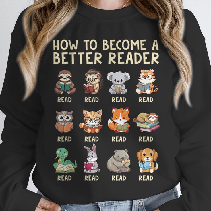 How To Become A Better Reader Animals Reading Teacher Unisex Sweatshirt, novelty gifts, funny gifts How To Become A Better Reader Animals Reading Teacher Unisex Sweatshirt, novelty gifts, funny gifts