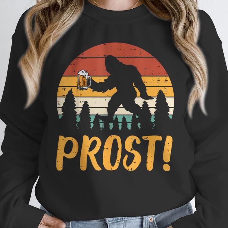 Bigfoot Sasquatch Prost Retro Bavarian Oktoberfest Men Women Unisex Sweatshirt, novelty gifts, funny gifts
