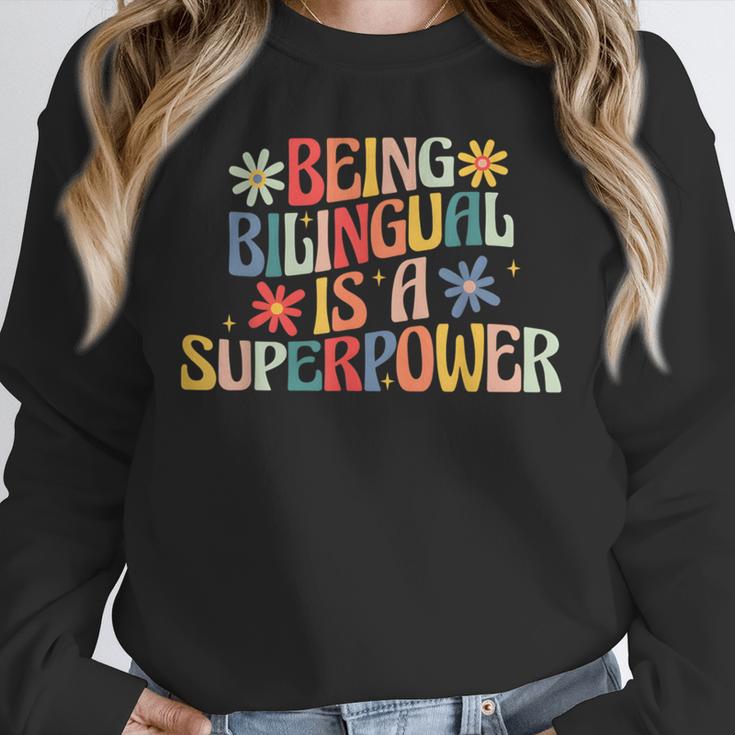Being Bilingual Is A Superpower Back To School ESL Teacher Unisex Sweatshirt, novelty gifts, funny gifts Being Bilingual Is A Superpower Back To School ESL Teacher Unisex Sweatshirt, novelty gifts, funny gifts
